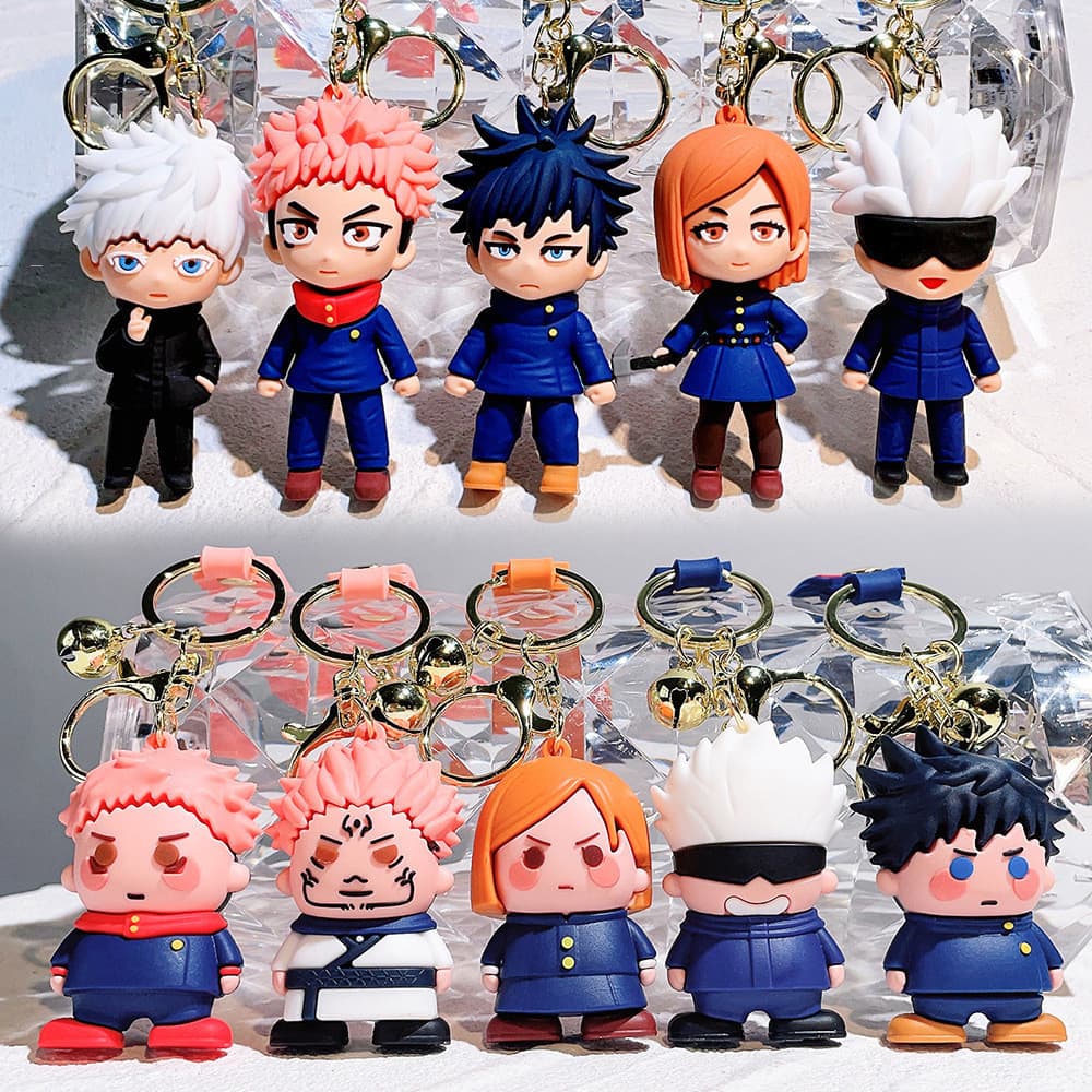 Jujutsu Kaisen Satoru Gojo Itadori Yuji Ryomen Sukuna Chaveiro De Versão Q De anime De Desenho Animado