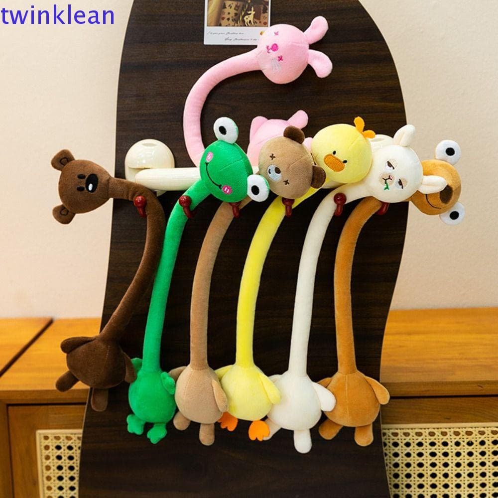 Chaveiro De Pelúcia De Coelho De Pescoço Longo TWINKLEAN , Pingente De Bolsa De Pato Estilo Fofo De Alpaca , Cor Branca