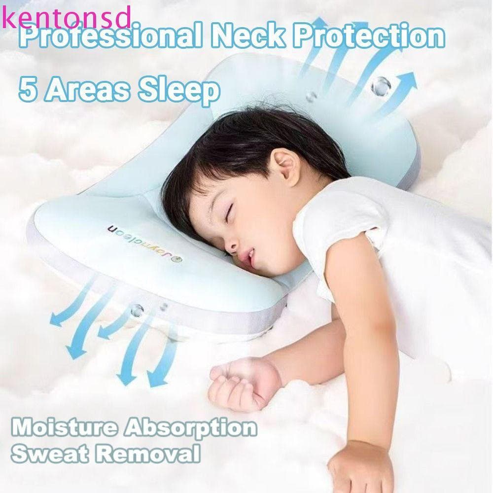 Almofada De Dormir KENTONSD Beaby , Apoio Para Pescoço Infantil Dupla Face Com Divisória De 5 Áreas , Anti-Colapso