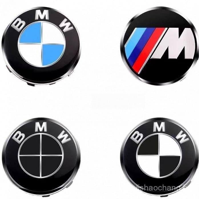 4 PCS Apropriado Para A Tampa Do Cubo De Roda BMW 68mm Azul Branco Preto E 56mm Logotipo Da Plástica