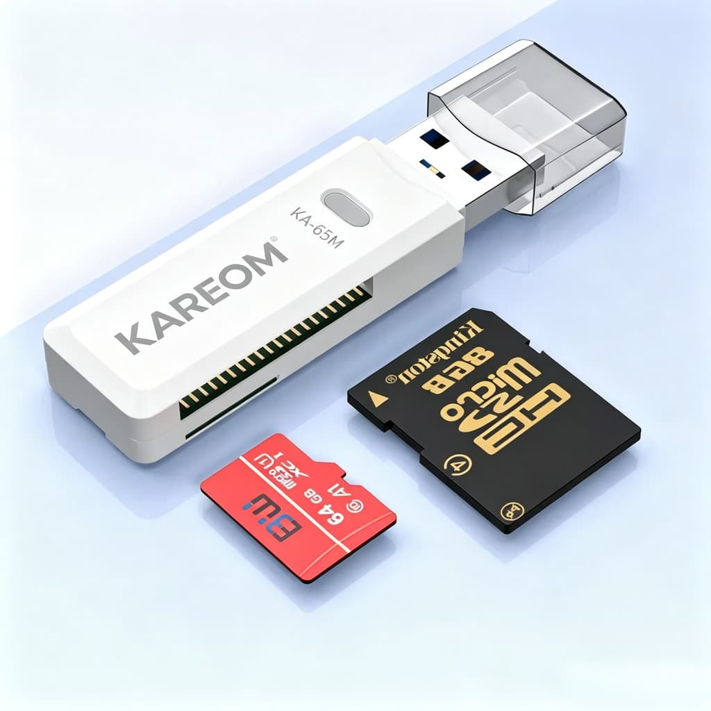 Leitor de Cartão USB 3.0 2 em 1 Alta Velocidade SD/TF Portátil Plug and Play para PC Notebook Câmera