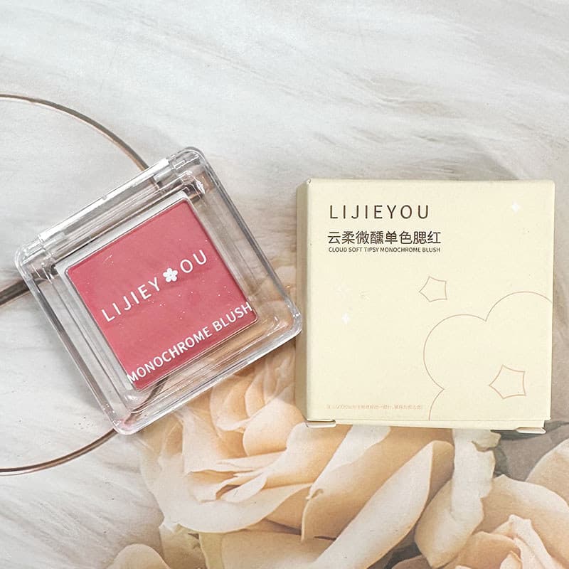 LIJIEYOU LIJIEYOU Blush monocromático macio bêbado fosco festa de estudante estilo desejo puro Natural cor Nude vitalida