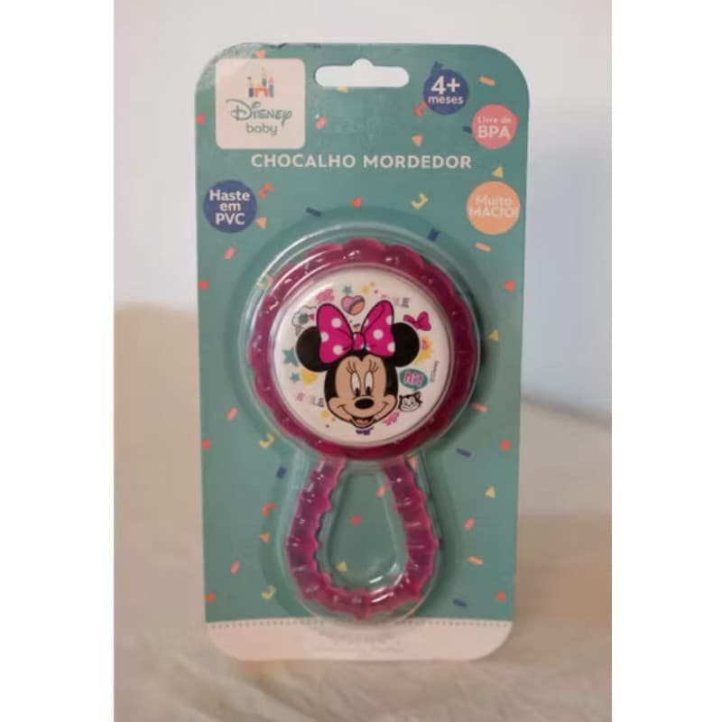 Minnie Disney Baby | Mordedor e Chocalho Divertido para Bebês