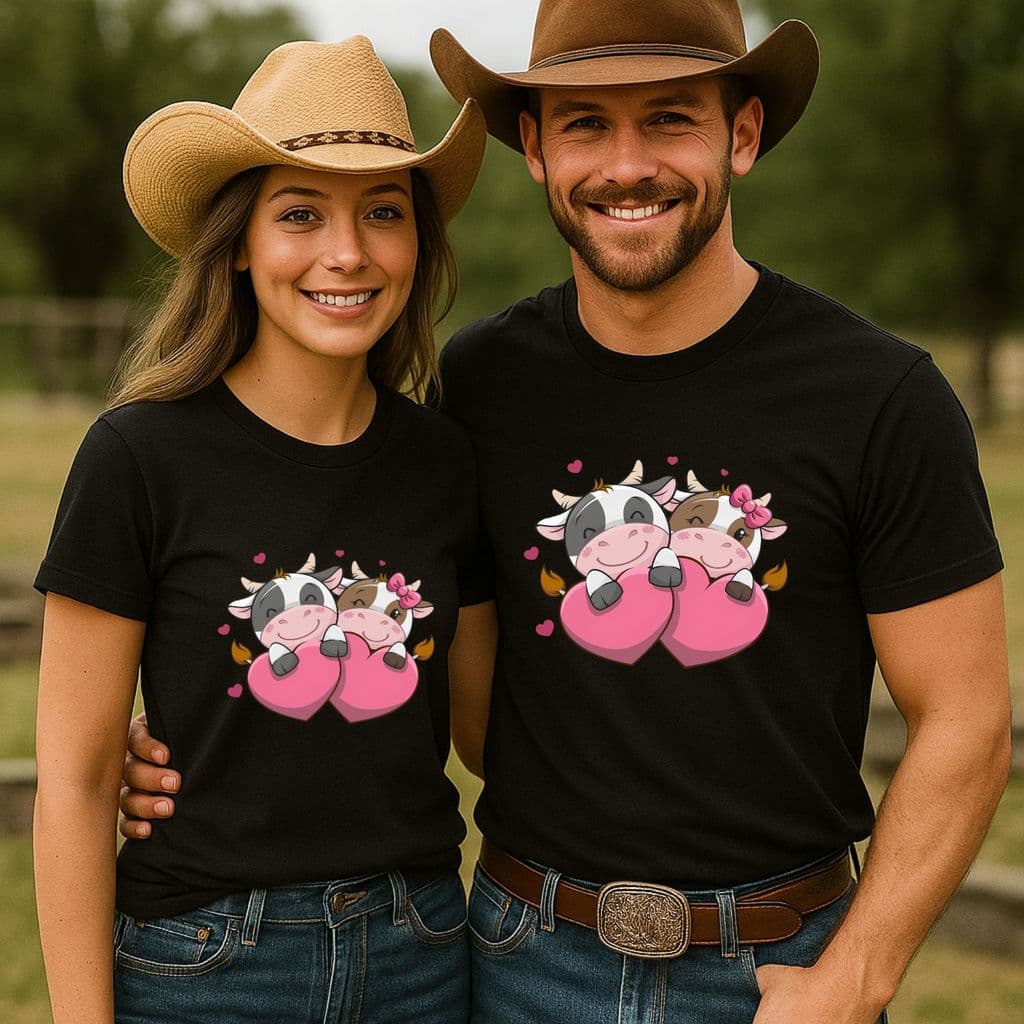 Camiseta casal kit 2 agropecuaria agro country cowboy cowgirl peoa barretos peão blusa camisa