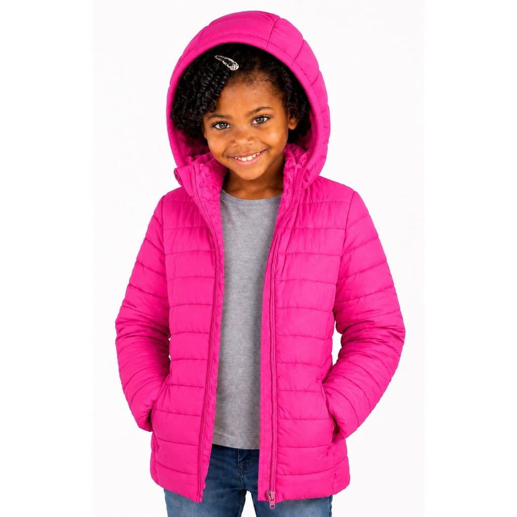 Jaqueta Infantil Feminina Puffer Peluciada Casaco Bobojaco Inverno
