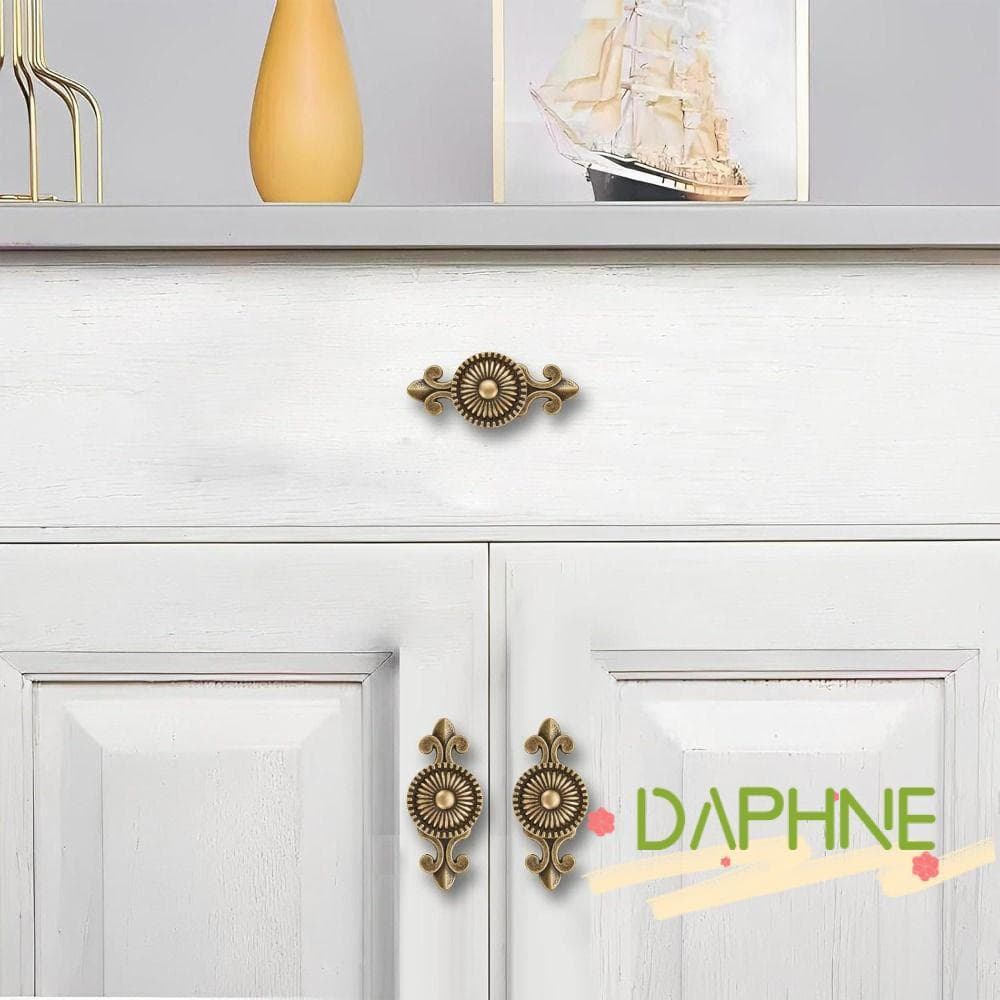Maçanetas De Gaveta DAPHNE , Botões De Armário Estilo Vintage Duráveis , Ferragens De Porta De Design Retrô De Liga De Z
