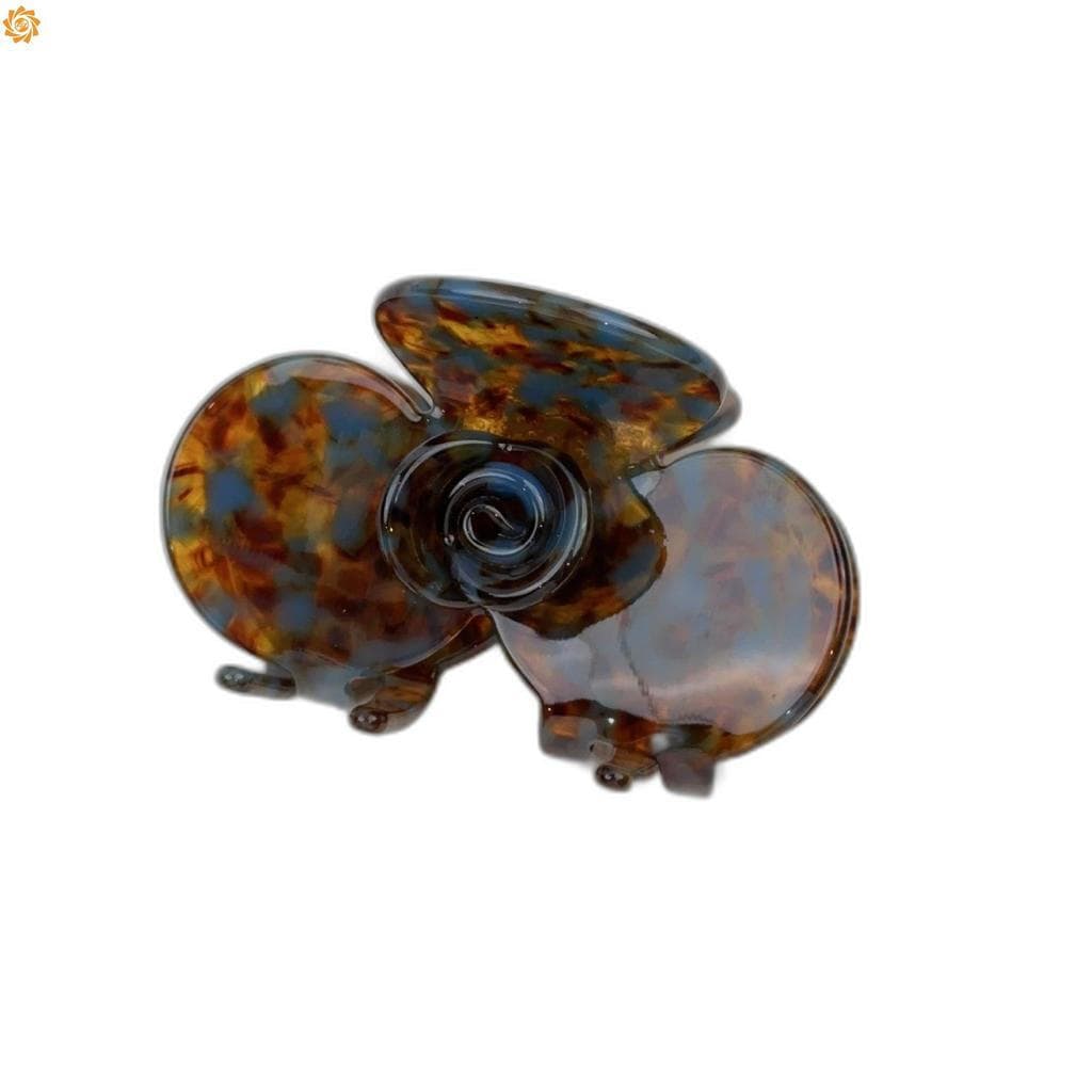 Grampo De Cabelo De Acetato Estilo Francês – Prendedor De Flores De Tamanho Médio Para Meninas Adolescentes