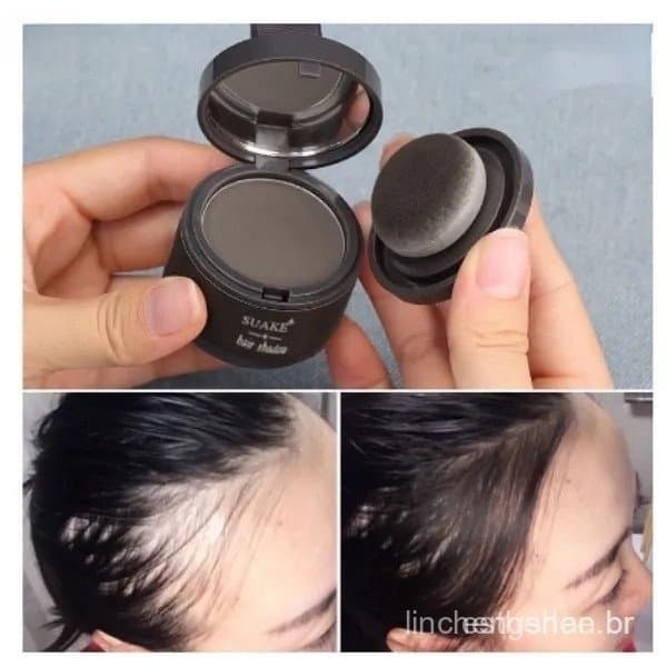 Retoque De Pó Para Linha Sombra De Cabelo