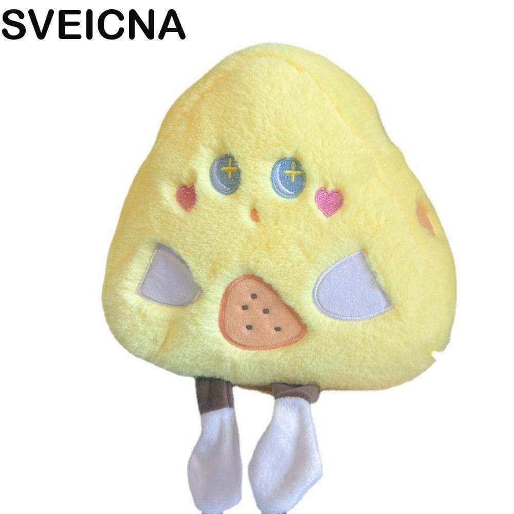 SVEICNA Bonecos Recheados De Queijo De Desenho Animado , Comida Com Simulação De Pé , Brinquedos De Pelúcia , Fofos