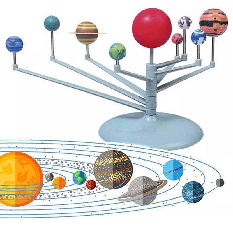 Sistema Solar Kit Modelo Planetário Astronomia Ciência Projeto DIY Kids Gift Worldwide Venda Mundial Brinquedos Educacio