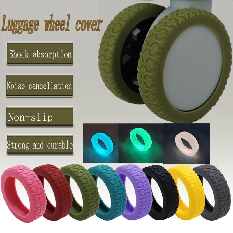 Capa De Proteção Para Roda De Mala De Bagagem De Silicone , Resistente Ao Desgaste , Antiderrapante , Protetor De , Pequ