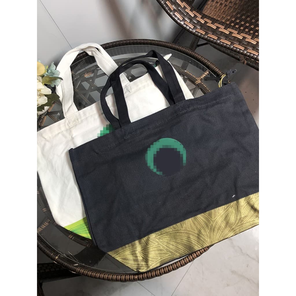 Grande capacidade!Moda lona costura com zíper sacola supermercado saco de compras bolsa de ombro Eco-Friendly saco de pr