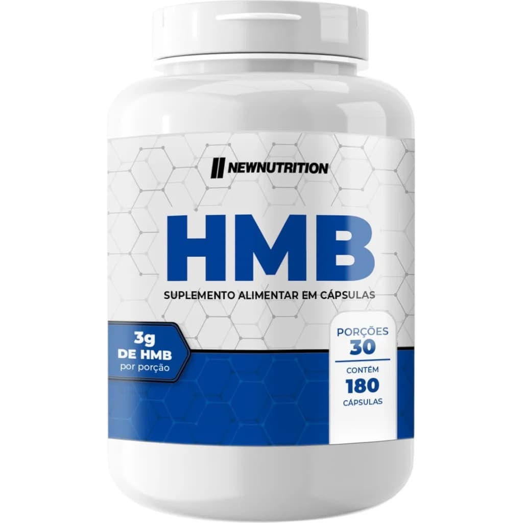 Suplemento 180 Cápsulas Hmb 3g Newnutrition Sabor Natural