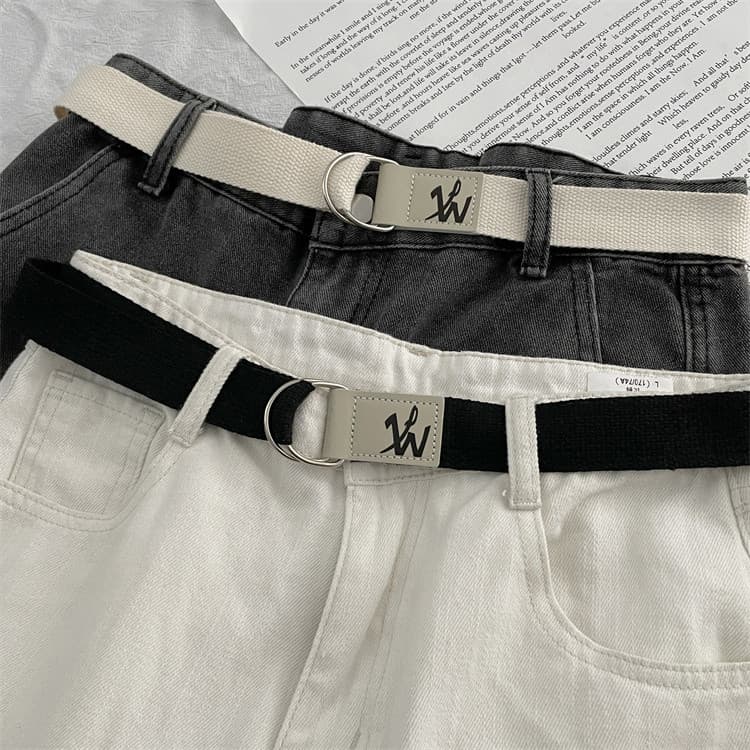 Cinto de lona Casual masculino feminino simples All-Match ins Street Wear Jeans macacão jovens estudantes cinto tecido