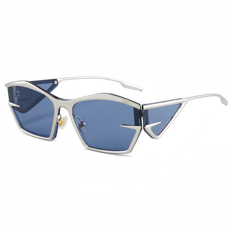 Y2K Estilo Casual Sol Vidro Metal Punk Óculos De Masculino Ao Ar Livre Protetor Solar Montanhismo Senhoras