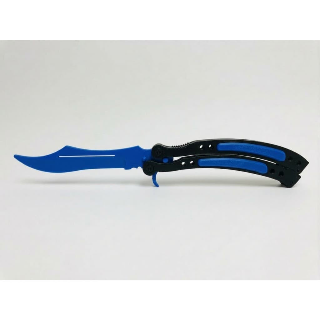 Faca Butterfly CS2 Canivete Borboleta Counter Strike de Plastico 100% Funcional Divertida Giratoria