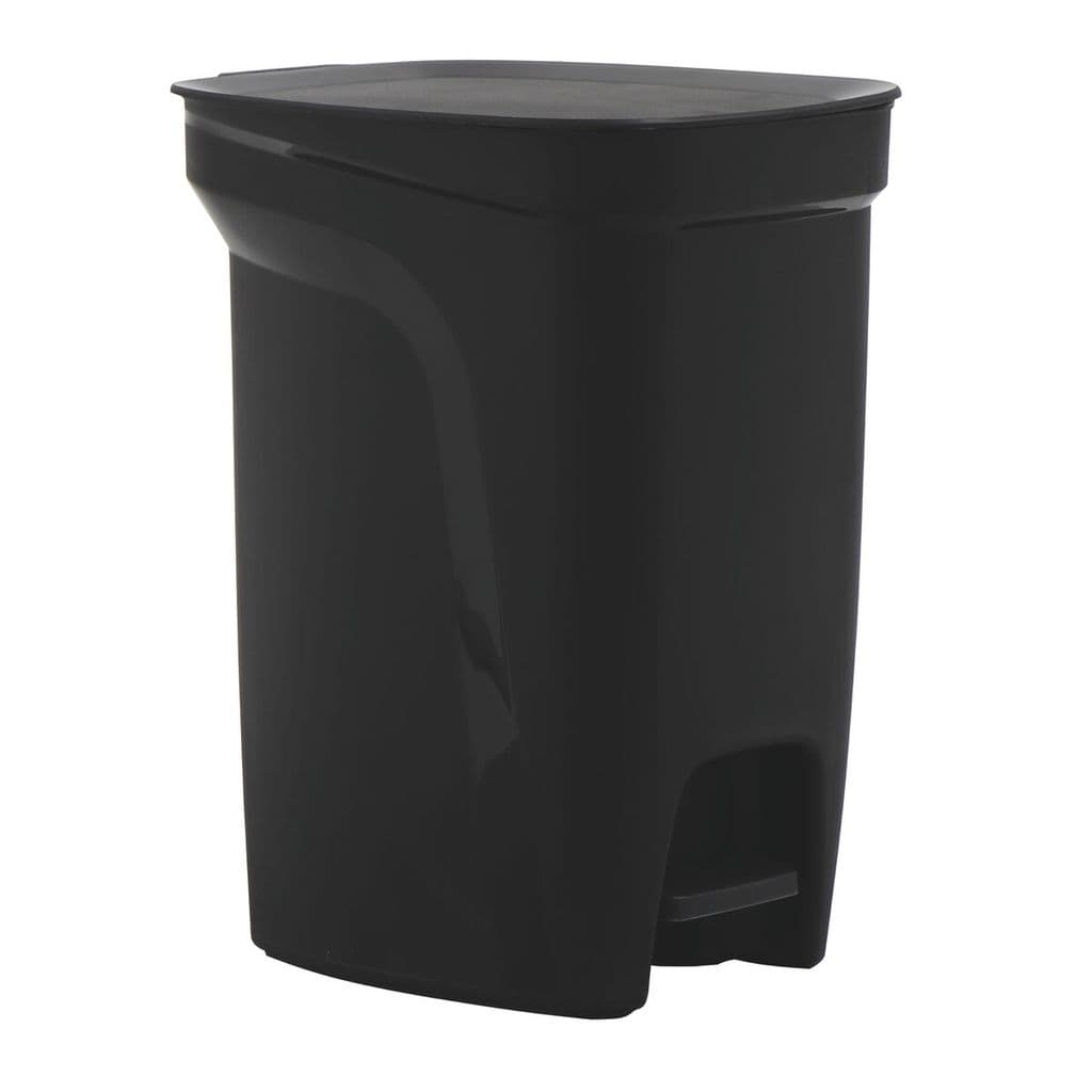 Lixeira Urban Compact Preto Com Pedal 10L Tramontina