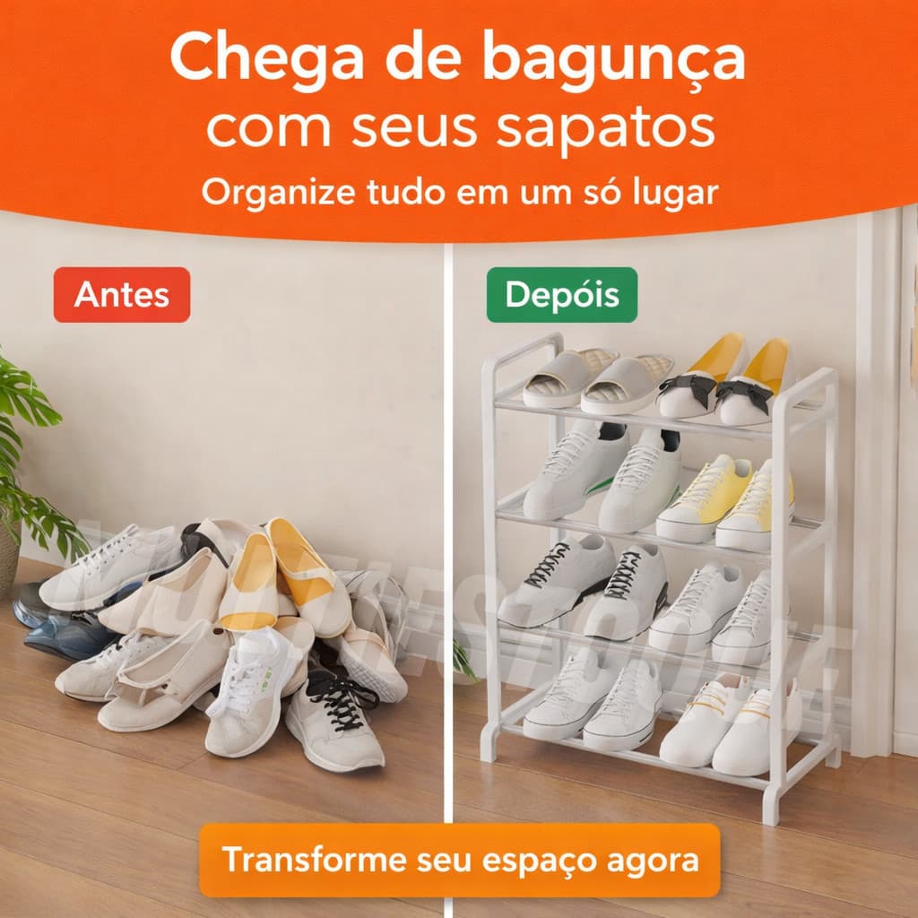Sapateira Multiuso 4 andares Organizadora - Sortida