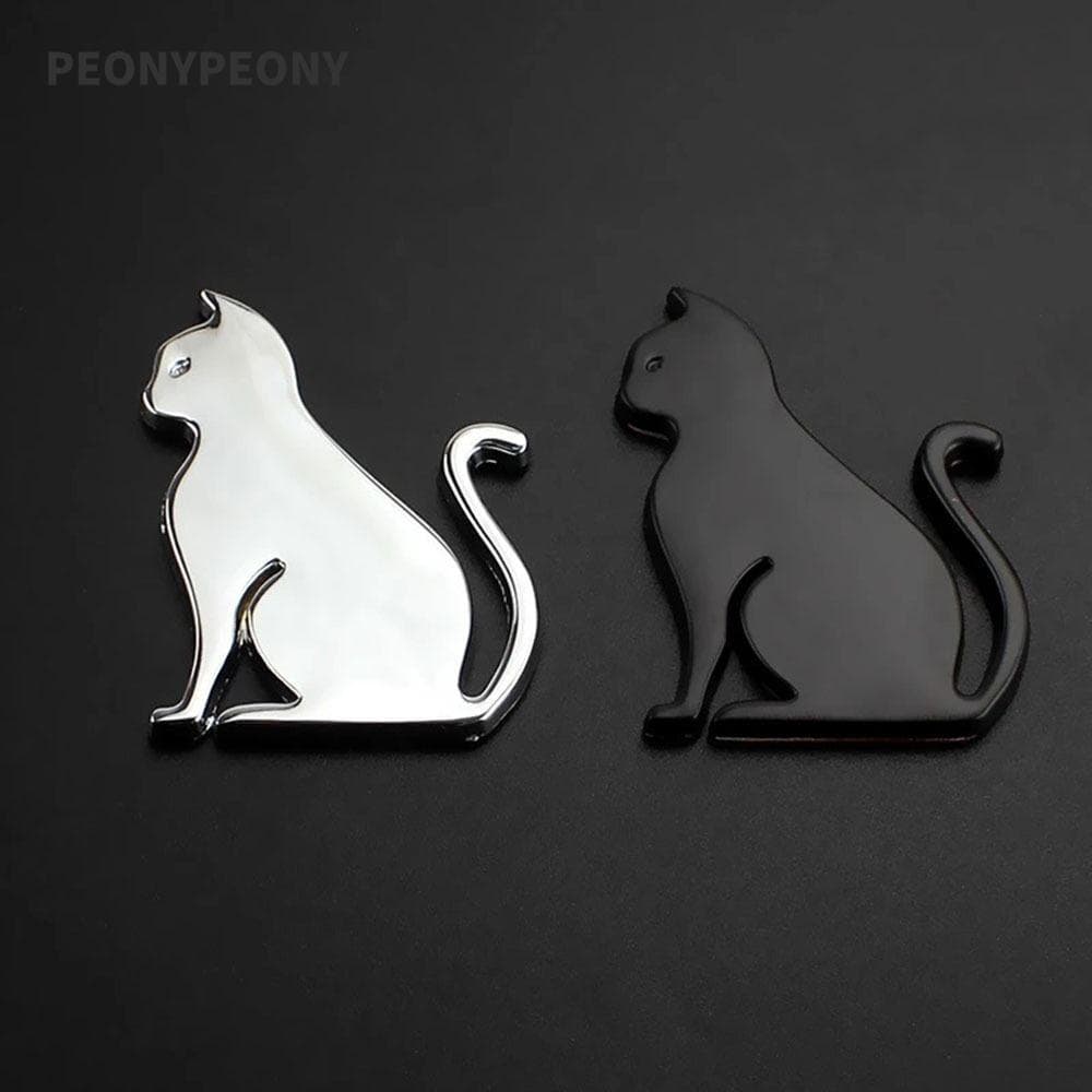 Adesivos De Carro De Gato Peônia , Acessórios De Metal Para Automóveis , Emblema , Adesivo De Decoração