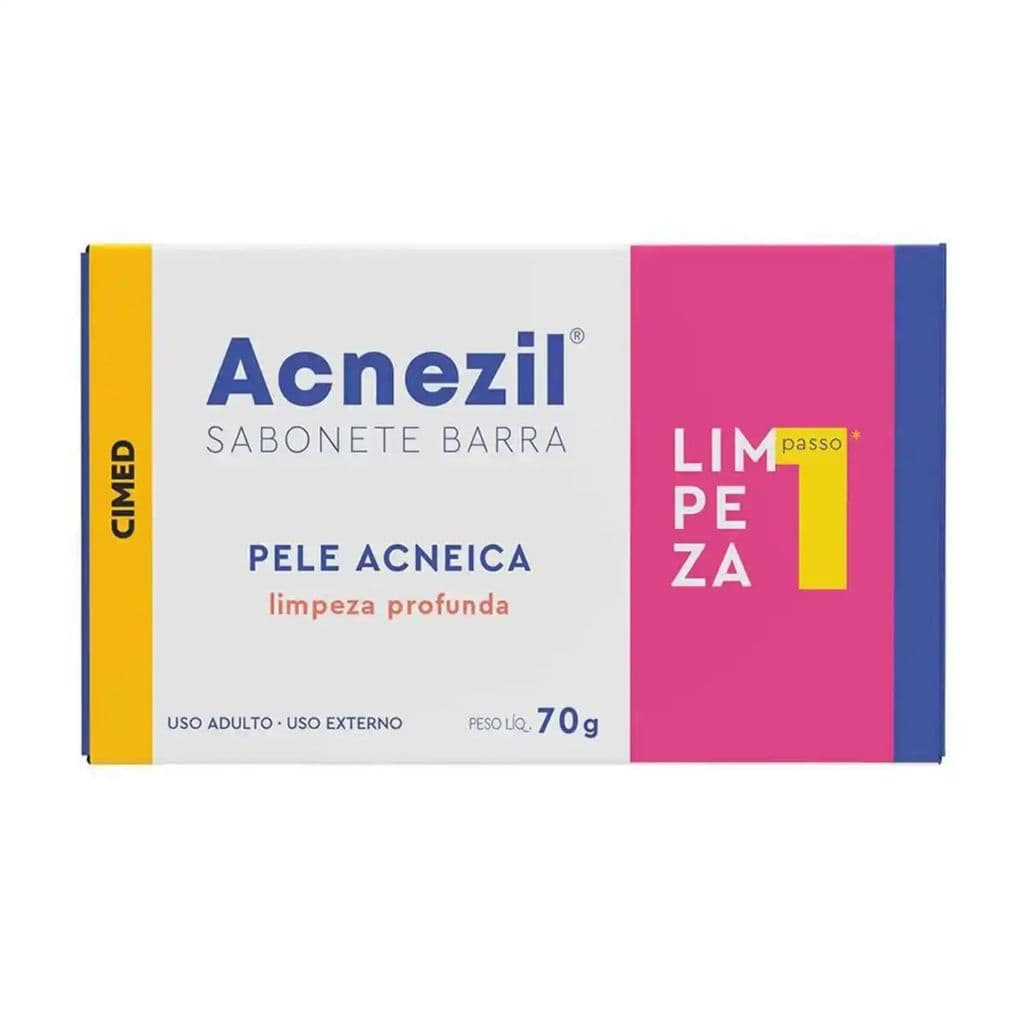 Acnezil Sabonete Barra Pele Acneica 70G