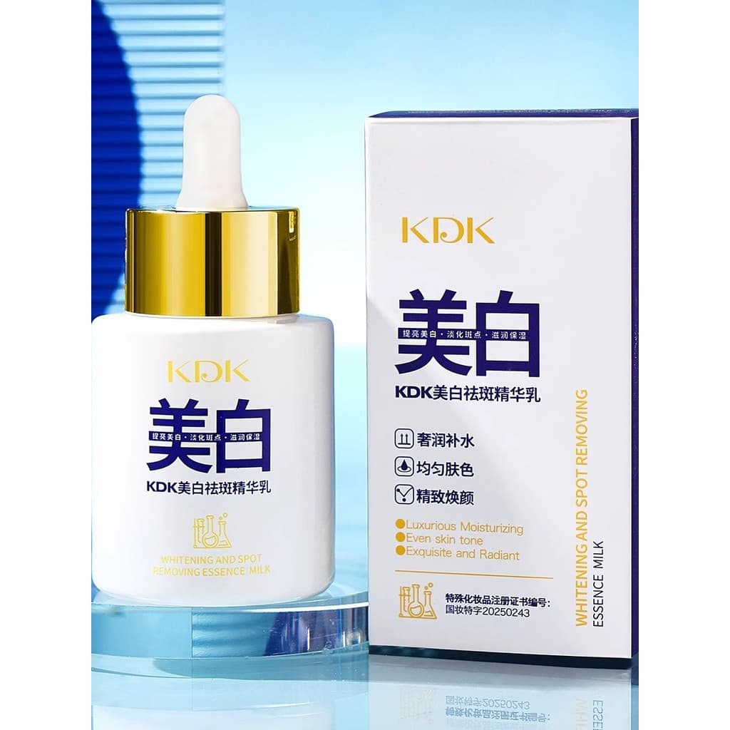 KDK Loção Essência para Remoção de Sardas Branqueadora Hidratante Suave Textura Cremosa Refrescante Não Pegajosa Fácil E