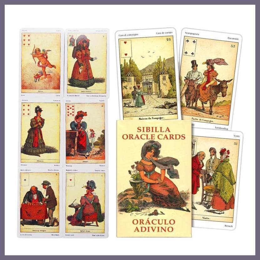 Oracle Card Portátil Impressão Clara Jogos De Mesa Cartões De Adivinhação Para Festas Reuniões De Família Yoga Studio Fi