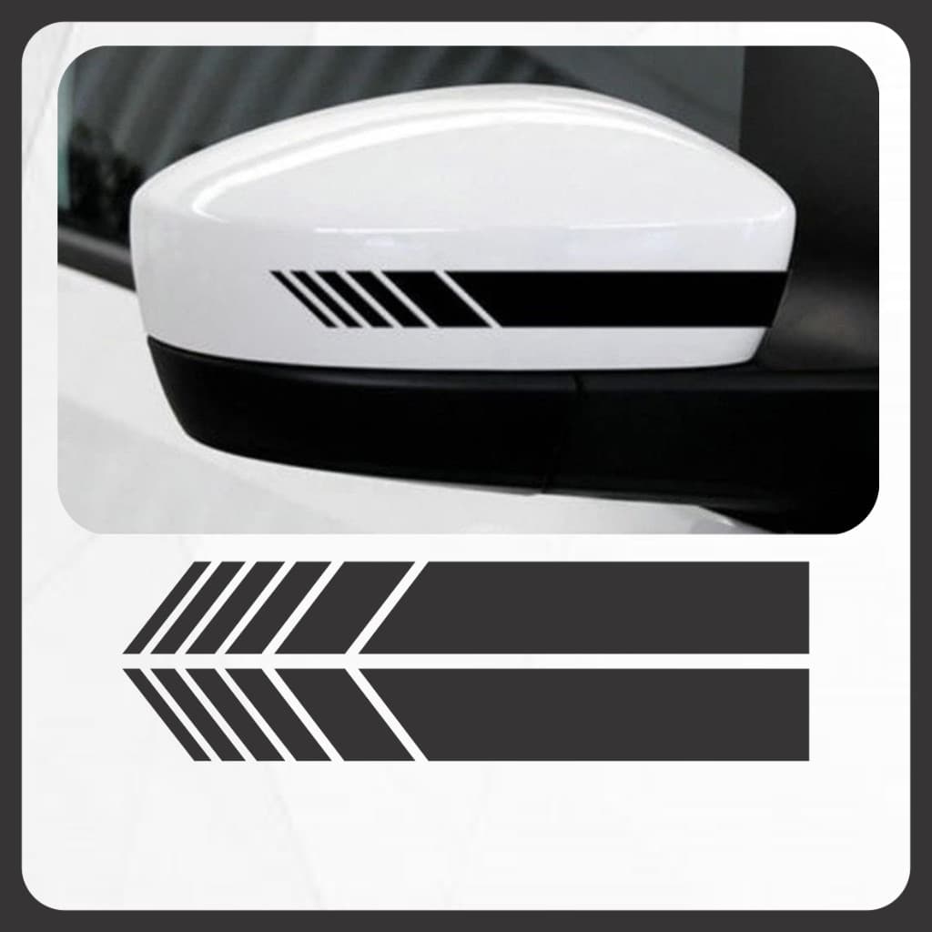 Adesivo Faixa Retrovisor Decorativo Carro 15x2cm
