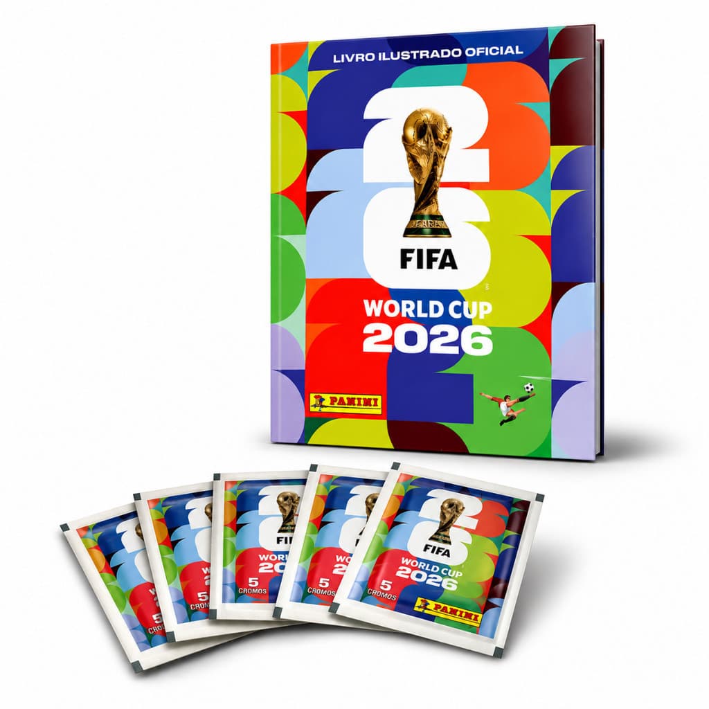 Kit Album + Figurinhas Copa do Mundo 2026 LOJAAGORA