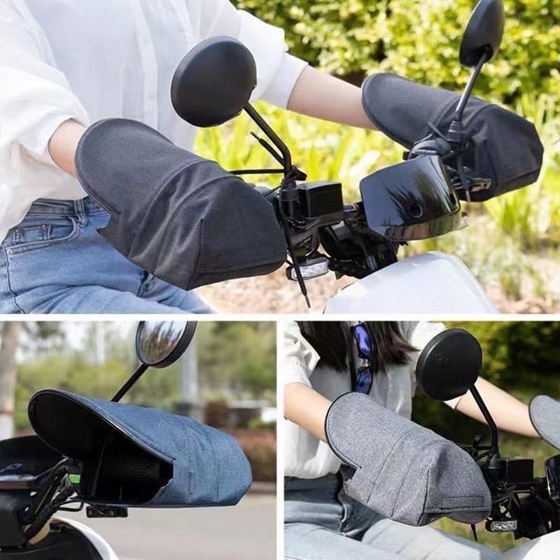 2026 Novo 1 Par De Luvas Para Guidão De Motocicleta , À Prova D'água De Vento , Proteção Solar A Maioria Das Motos , Sco