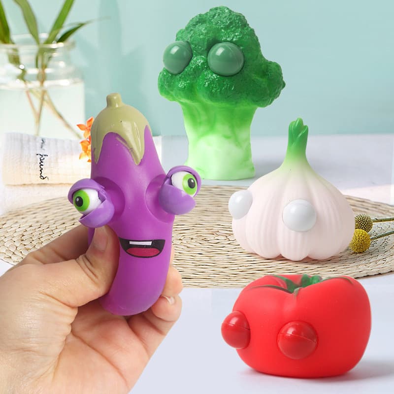 Brinquedo de Silicone em Forma de Olho Vegetal, Criativo para Alívio de Estresse, Brinquedo Macio, Brinquedo de Brincade