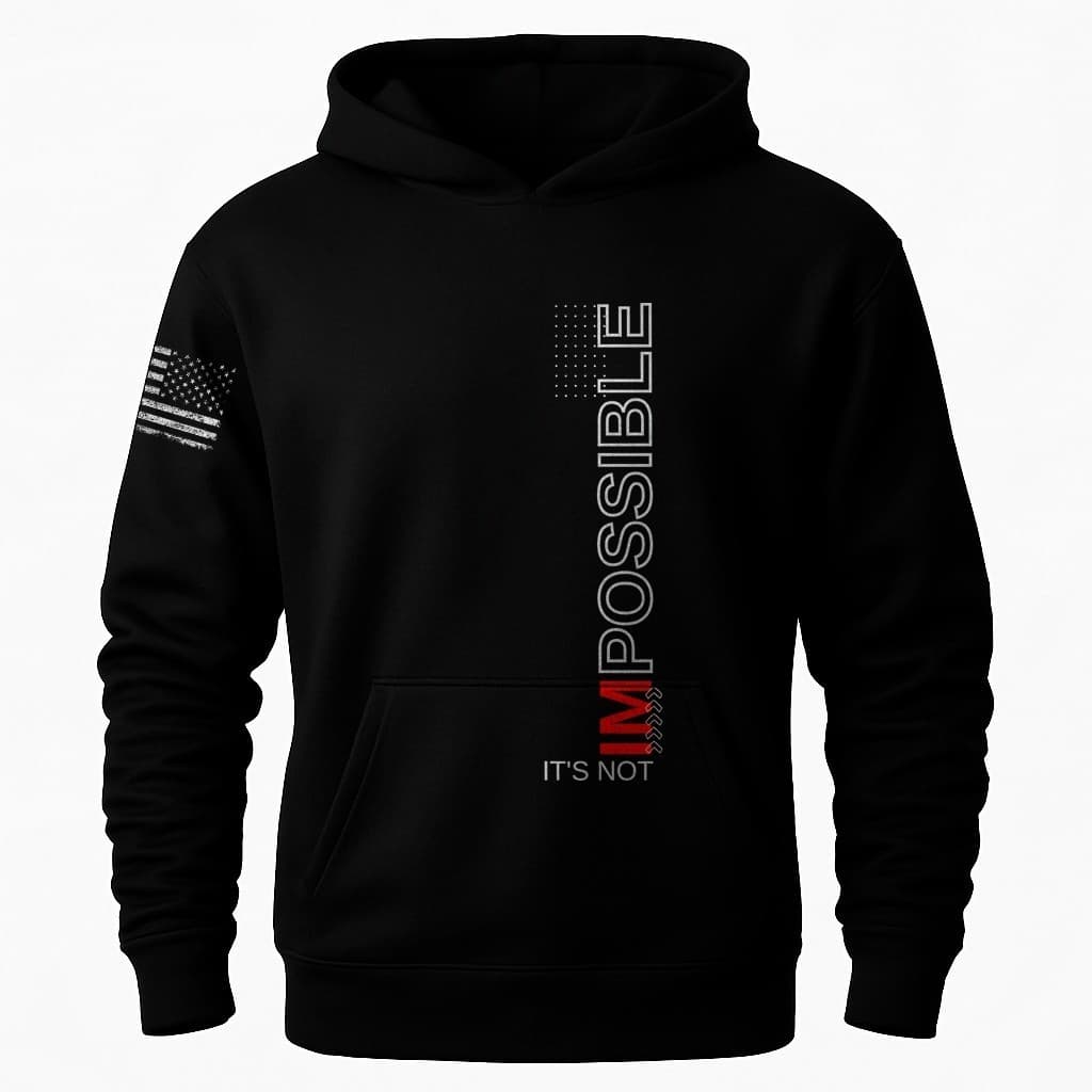 Moletom RESET OUT It's Not Impossible - Estilo Futurista e Motivacional