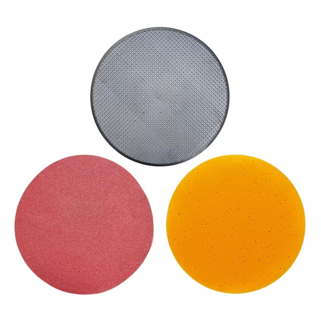 Kit Disco Cortag Lixa 5un Estriado Espuma Desempenadeira