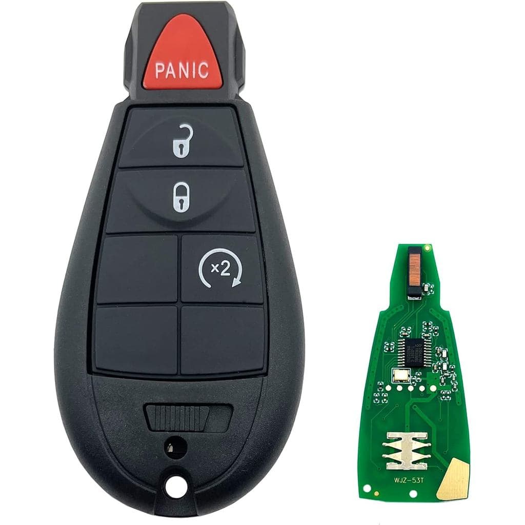 Chave Remota Sem Chave com 4 Botões para Dodge Ram 1500 2500 3500 Truck Pickup 2009 2010 2011 2012 Journey Challenger Gr