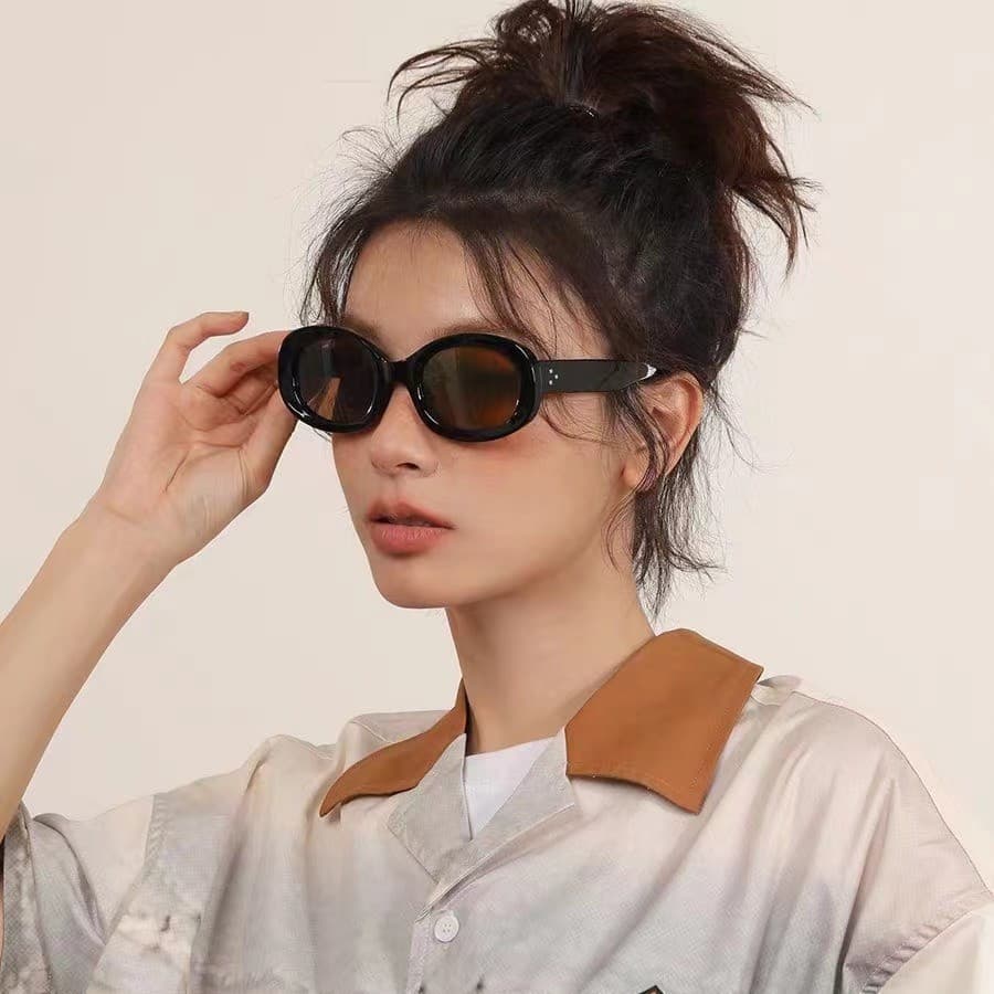 Óculos de Sol Ovais da Moda para Mulheres e Homens, Tendência para Viagens e Atividades ao Ar Livre, Proteção UV400