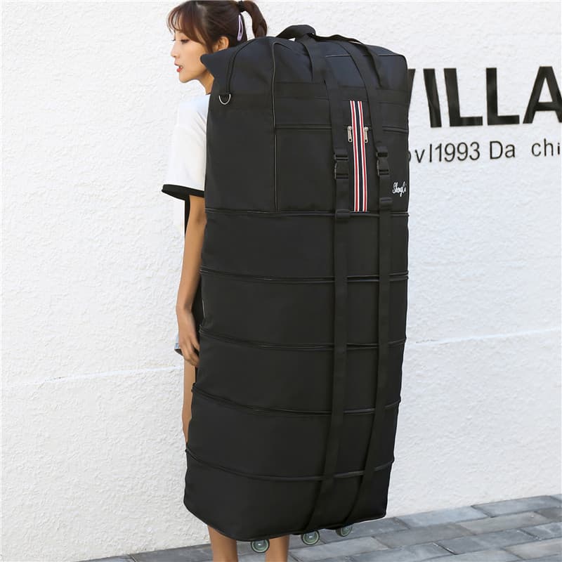 Grande capacidade 158 saco de remessa de ar dobrável roda Universal saco de viagem estudo no exterior avião mochila saco