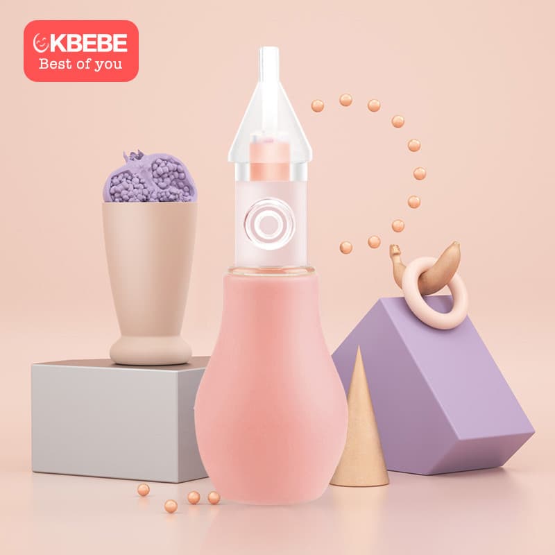 Bebê aspirador nasal bebê Booger limpador recém-nascidos crianças pequenas congestão nasal limpeza ranho cera sucção fer