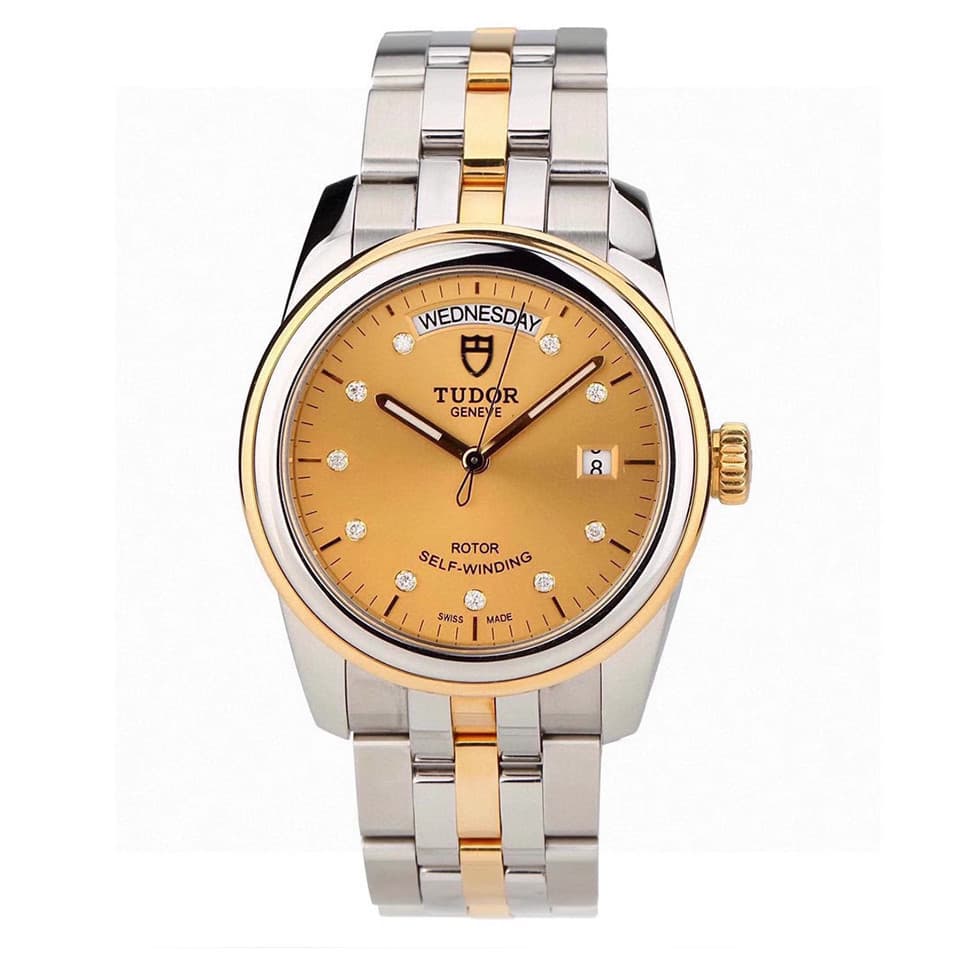 Tudor Tudor Tudor Série Ouro Original Diamante Relógio Mecânico Automático Masculino M56003-0006
