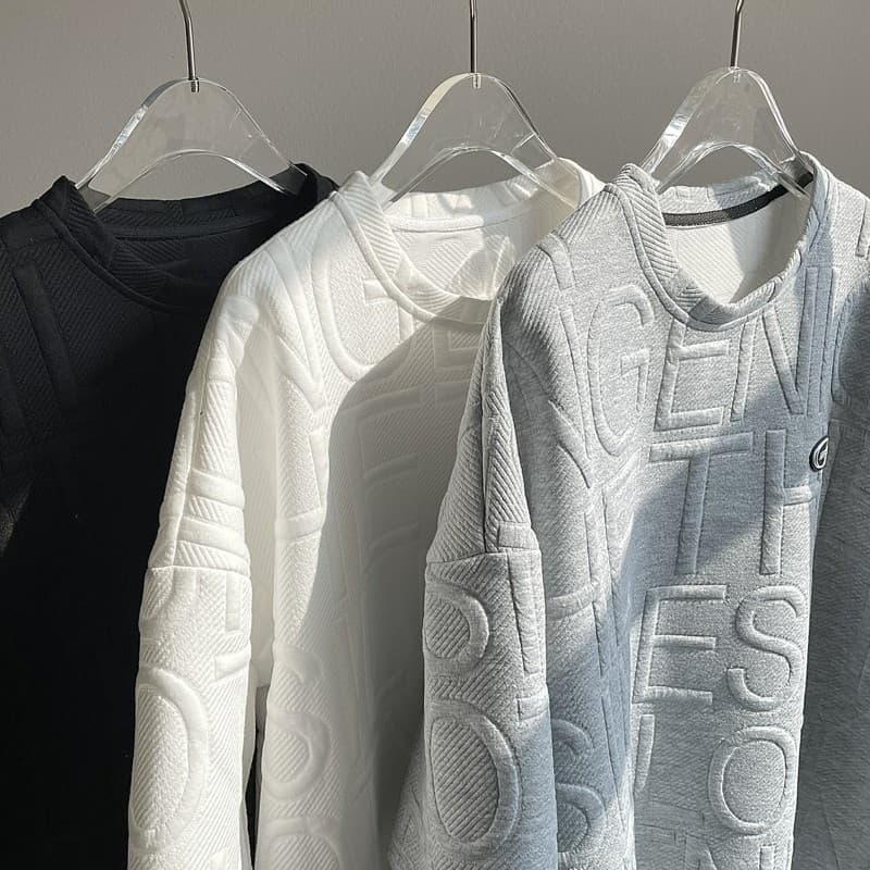 Waffle camiseta de manga curta masculina 2024 verão novo estilo Design nicho meia manga ins na moda versão coreana solta