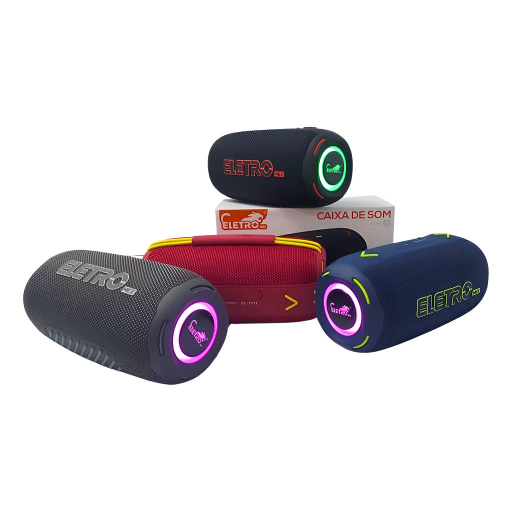 Caixa De Som Bluetooth Portátil Led 100w Prova D'agua Com Al