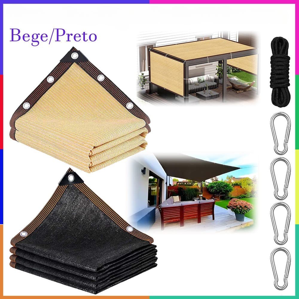 Toldo de lona garagem telhado pérgula toldo piscina pára-sol jardim 90% tecido protetor solar pano