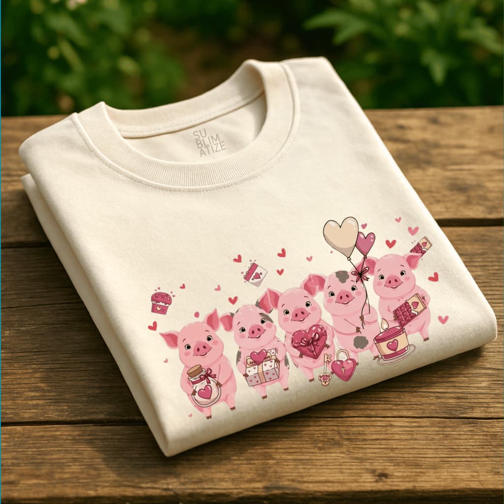 T-shirts Country Feminina Blusa Porquinhos Promoção Camiseta Unisex Love