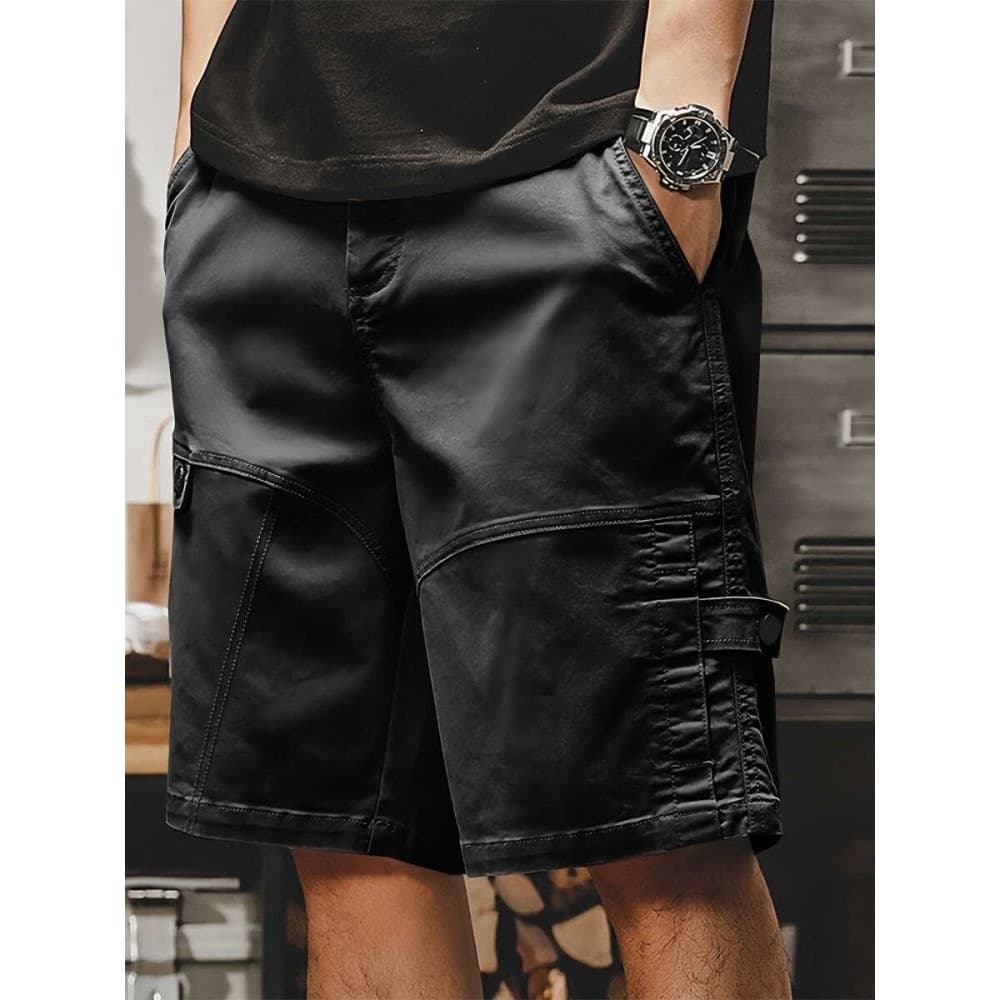 Verão Street wear americano pesado puro algodão masculino resistente ao desgaste macacão Shorts solto em linha reta ins