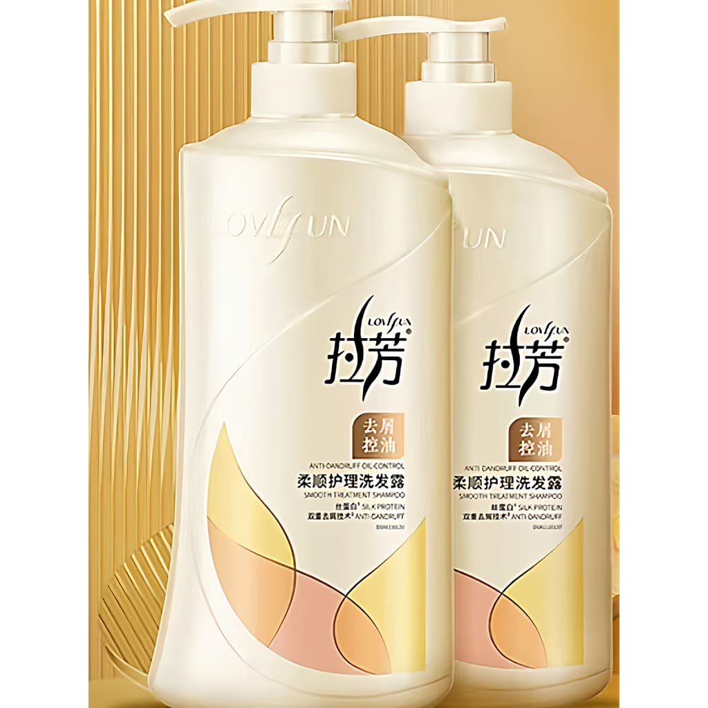 Genuíno Lafang Shampoo Anticaspa Controle de Óleo 1L Shampoo Shampoo Cabelo Plano Refrescante Garrafa Grande Pacote Fami