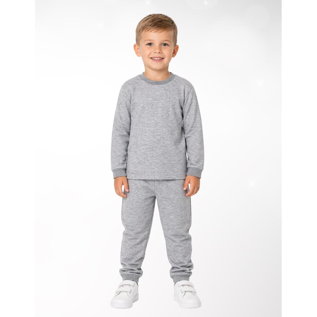 Conjunto Infantil Meninos Calça Blusa Frio Leve Confortavel