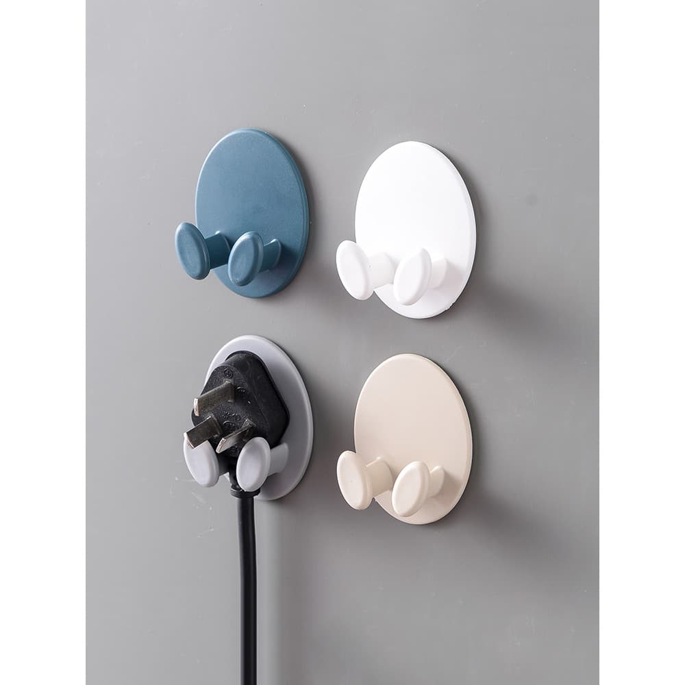 Tomada cabo de alimentação armazenamento gancho pegajoso gancho cozinha chave Plug suporte fixado na parede criativo for