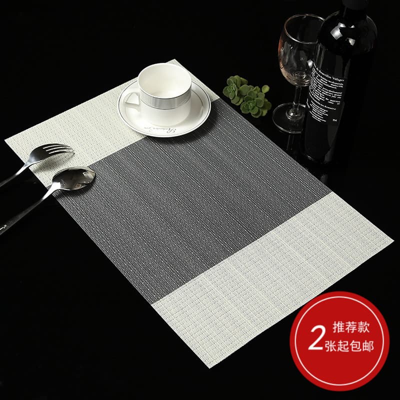 Placemats PVC Ocidental Placemats Estilo Europeu Estilo Japonês Cor Combinando Tapetes de Mesa Tapetes de Mesa Pano de M