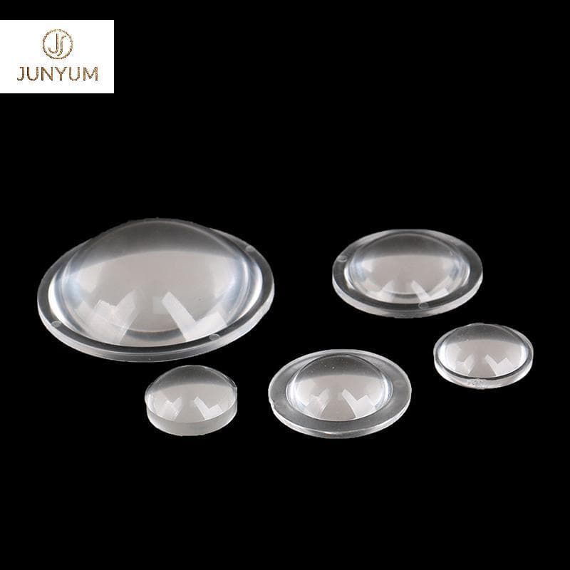 YUKE 1 Peça PMMA Plano Convexo Acrílico Transparente Lente Condensador Para Zoom Lanterna LED Lâmpada De Cabeça De Bicic