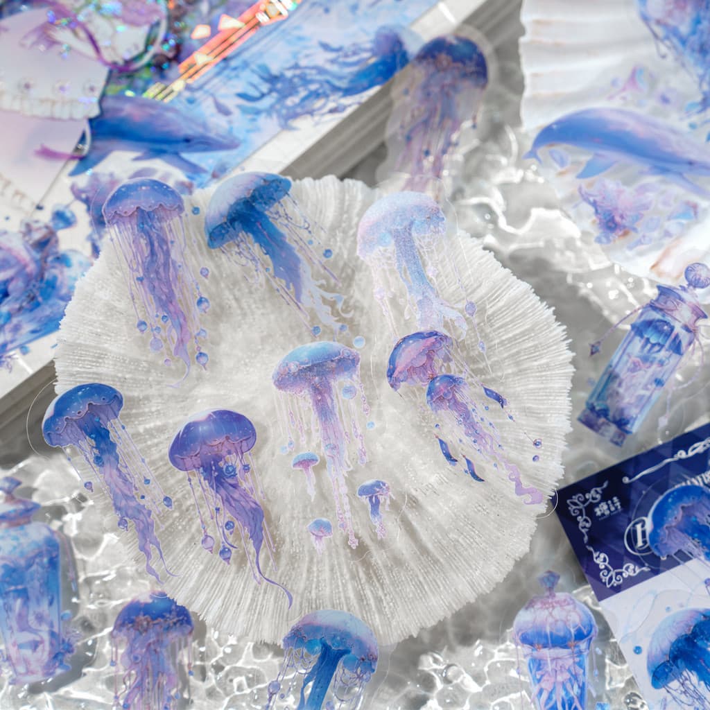 Medusa fantasia livro ilustrado série PET transparente adesivo pacote fantasia Laser Notebook cuco cartão decoração cola