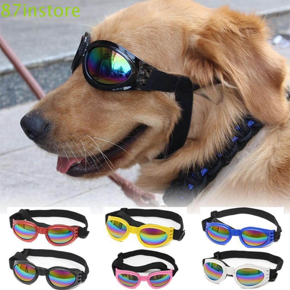 INSTORE1 Óculos De Proteção Para Cães Médios E Grandes UV Dobrável Animais De Estimação À Prova D'água