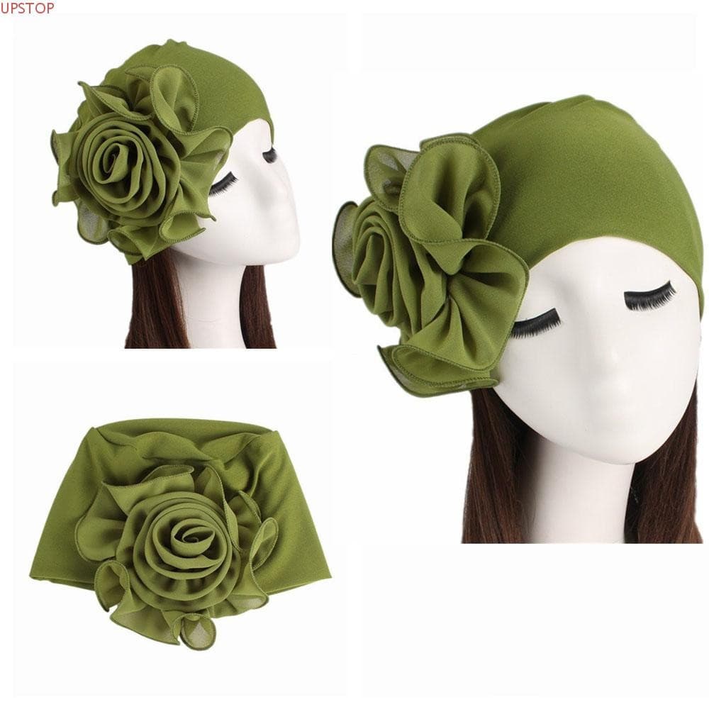 Chapéu Tamanho Flor UPSTOP Moda Feminina Gorro Elástico Lenço Muçulmano Hijab